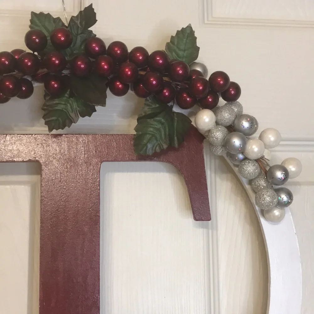 Holiday Wreath Letter 